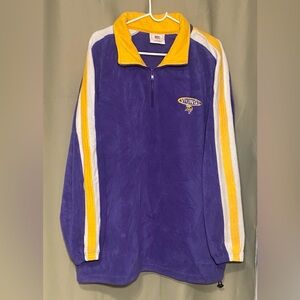 Minnesota Vikings Vintage 90’s NFL Quarter Zip 1/4 Fleece Pullover Men’s 3XL
